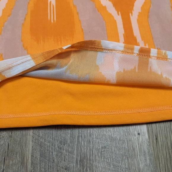 INC International Concepts Orange Racer Back Style Dress - Picture 7 of 8